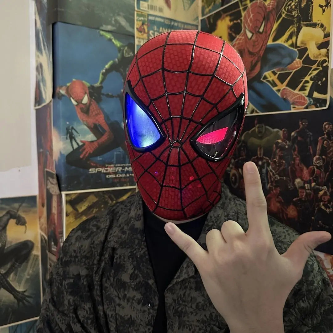 スパイダーマン マスク - タッチLED点灯・リングリモコン可動アイ搭載