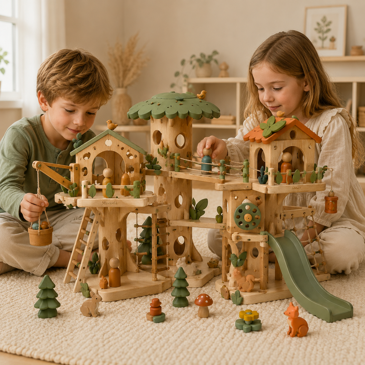 Mavioria Build & Bloom Modular Treehouse lifestyle view