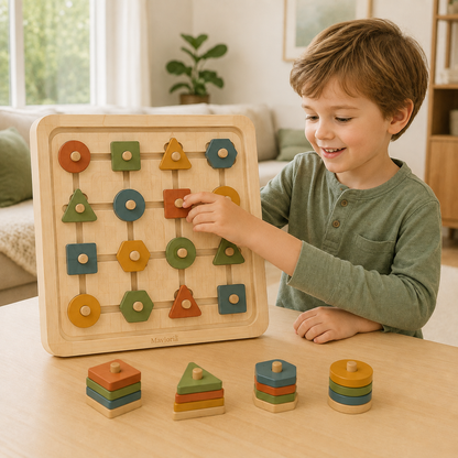 Mavioria ShapeTrail Magnetic Building Board lifestyle view