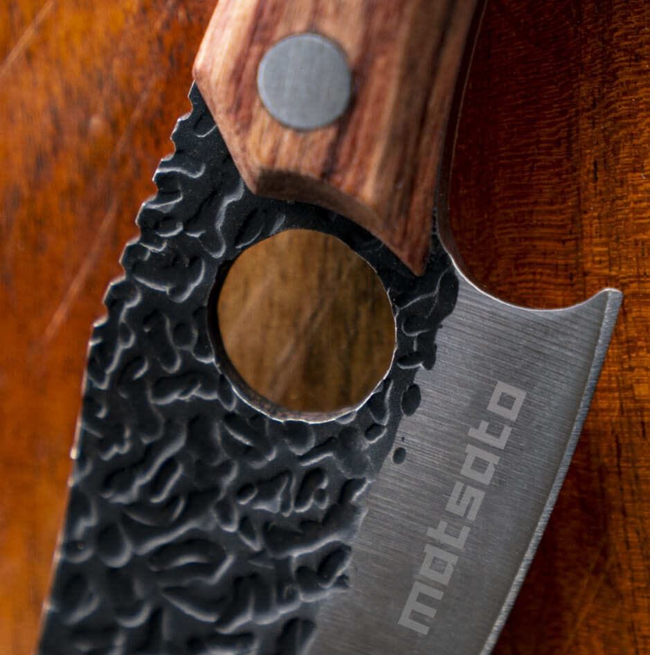 Matsato knife construction and control features